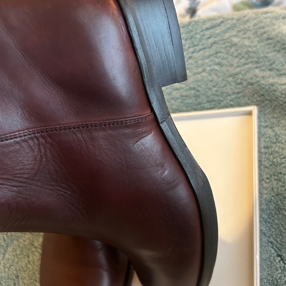 Like New La Canadienne Brown Leather Ankle Boot with Buckle Strap Size 36 - Picture 14 of 16